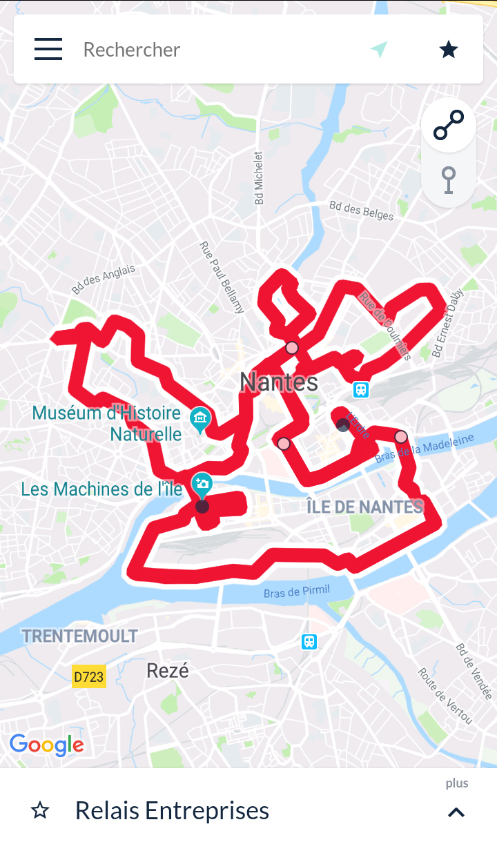 Parcours du marathon de Nantes, édition 2019